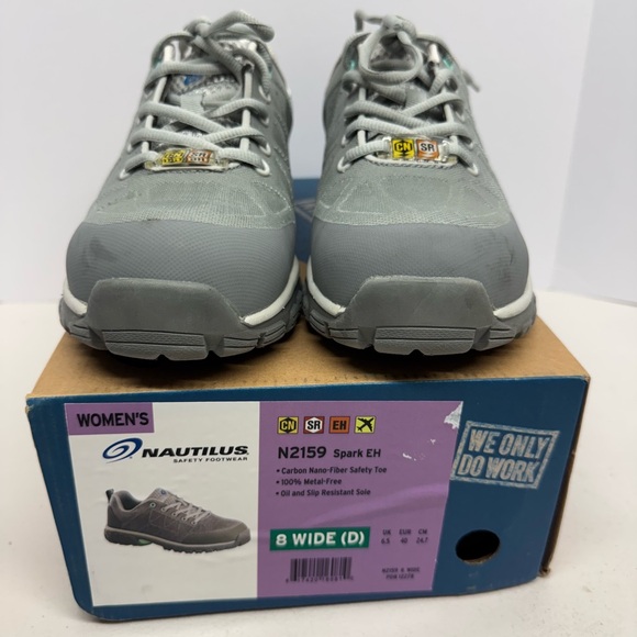 Nautilus Light Gray Safety Shoes - Picture 2 of 4